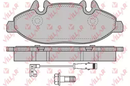 Комплект тормозных колодок VILLAR 626.1228