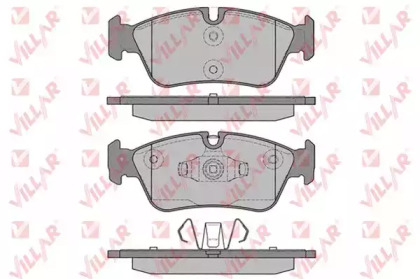 Комплект тормозных колодок, дисковый тормоз VILLAR 626.1250