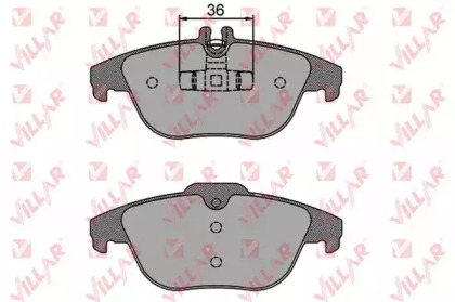 Комплект тормозных колодок VILLAR 626.1274