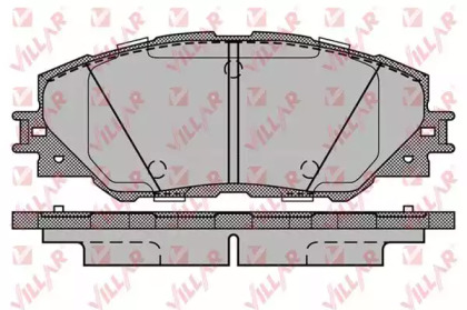 Комплект тормозных колодок VILLAR 626.1282