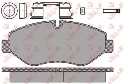Комплект тормозных колодок VILLAR 626.1297