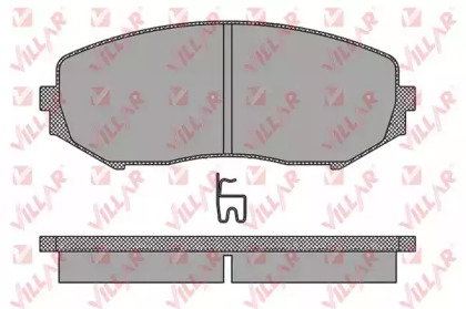 Комплект тормозных колодок VILLAR 626.1318