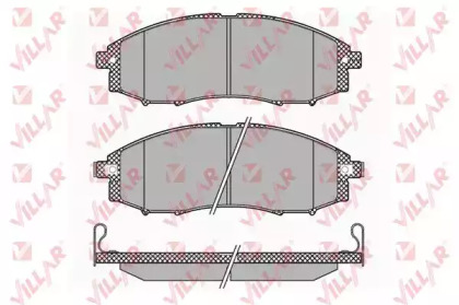Комплект тормозных колодок VILLAR 626.1343