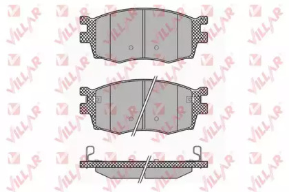 Комплект тормозных колодок VILLAR 626.1345