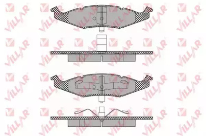 Комплект тормозных колодок VILLAR 626.1352