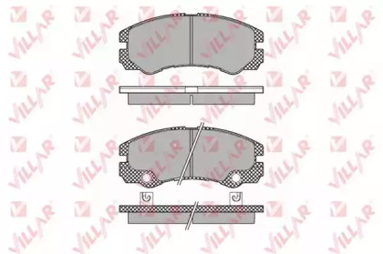 Комплект тормозных колодок VILLAR 626.1353