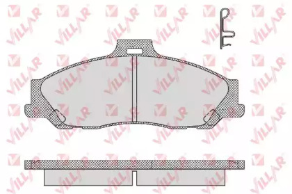 Комплект тормозных колодок VILLAR 626.1355
