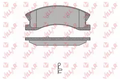 Комплект тормозных колодок VILLAR 626.1365