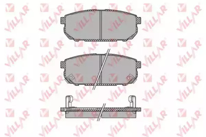 Комплект тормозных колодок VILLAR 626.1370