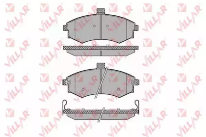 Комплект тормозных колодок VILLAR 626.1374