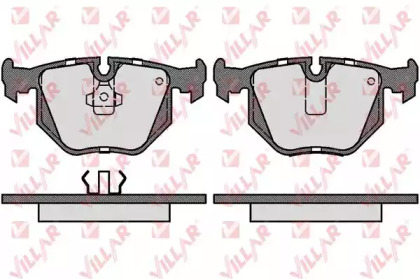Комплект тормозных колодок VILLAR 626.1381