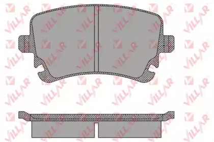 Комплект тормозных колодок VILLAR 626.1398
