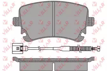 Комплект тормозных колодок VILLAR 626.1398A
