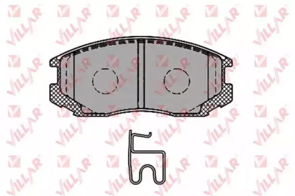 Комплект тормозных колодок VILLAR 626.1427