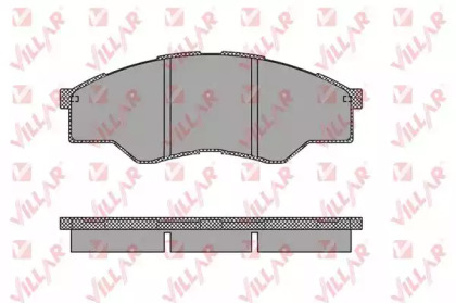 Комплект тормозных колодок VILLAR 626.1452