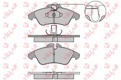 Комплект тормозных колодок VILLAR 626.1469