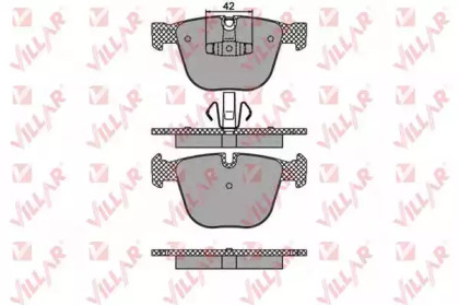 Комплект тормозных колодок VILLAR 626.1473
