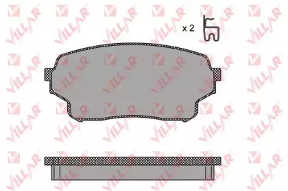Комплект тормозных колодок VILLAR 626.1483