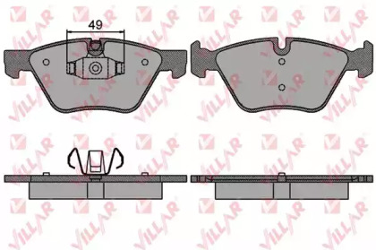Комплект тормозных колодок VILLAR 626.1511