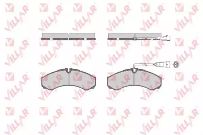 Комплект тормозных колодок VILLAR 626.1515