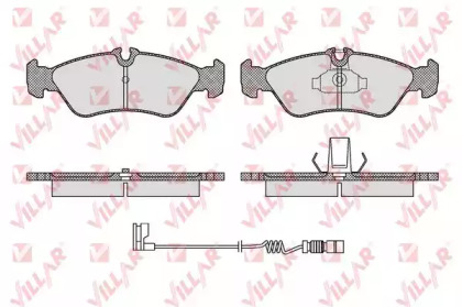 Комплект тормозных колодок VILLAR 626.1611A