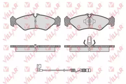 Комплект тормозных колодок VILLAR 626.1614A