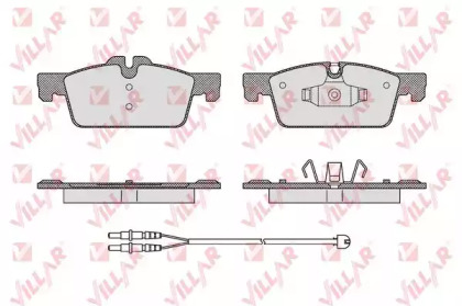 Комплект тормозных колодок VILLAR 626.1626A