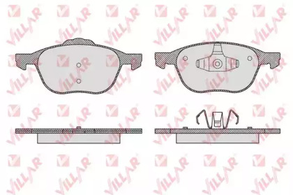 Комплект тормозных колодок, дисковый тормоз VILLAR 626.1627