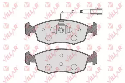 Комплект тормозных колодок VILLAR 626.1653
