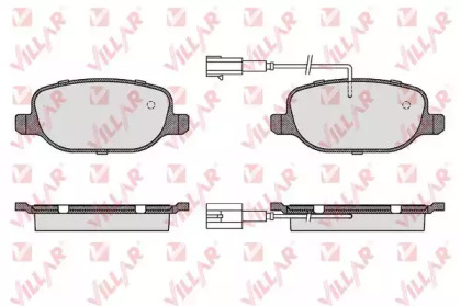 Комплект тормозных колодок VILLAR 626.1659