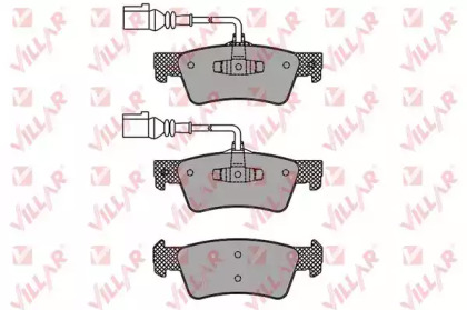 Комплект тормозных колодок VILLAR 626.1667