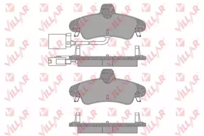 Комплект тормозных колодок VILLAR 626.1668