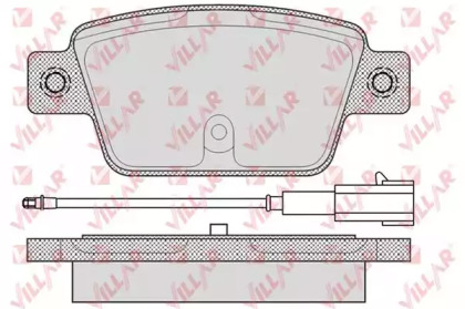 Комплект тормозных колодок VILLAR 626.1676