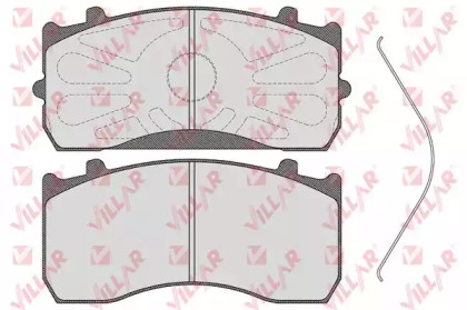 Комплект тормозных колодок VILLAR 626.1683