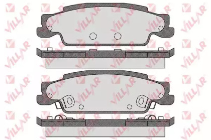 Комплект тормозных колодок VILLAR 626.1705