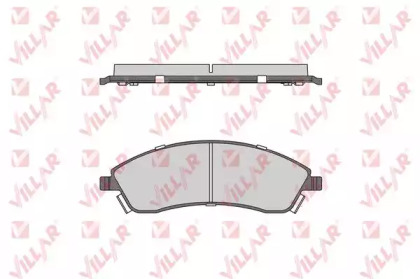 Комплект тормозных колодок VILLAR 626.1706
