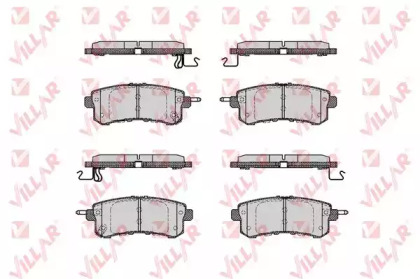 Комплект тормозных колодок VILLAR 626.1798