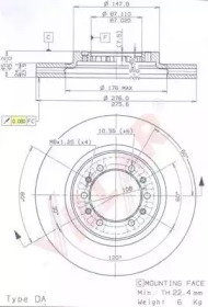 Тормозной диск VILLAR 628.1501