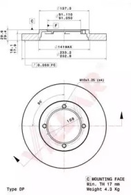 Тормозной диск VILLAR 628.2141