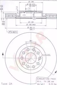 Тормозной диск VILLAR 628.2172