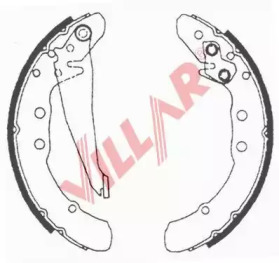 Комлект тормозных накладок VILLAR 629.0504