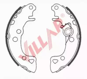 Комлект тормозных накладок VILLAR 629.0518