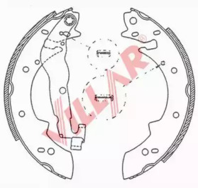 Комлект тормозных накладок VILLAR 629.0524