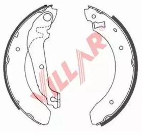 Комлект тормозных накладок VILLAR 629.0535