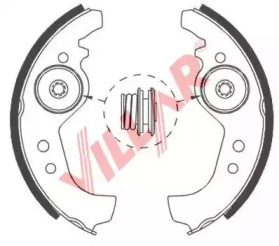 Комлект тормозных накладок VILLAR 629.0539