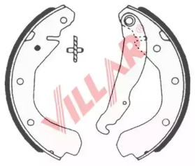 Комлект тормозных накладок VILLAR 629.0560