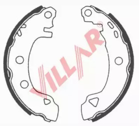 Комлект тормозных накладок VILLAR 629.0578