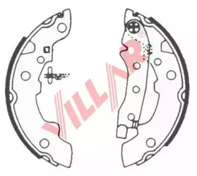 Комлект тормозных накладок VILLAR 629.0586