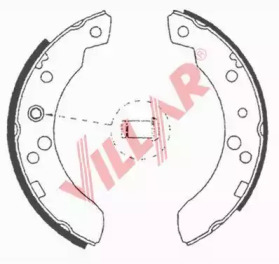 Комлект тормозных накладок VILLAR 629.0611