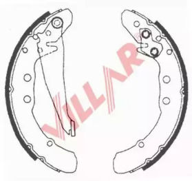 Комлект тормозных накладок VILLAR 629.0616